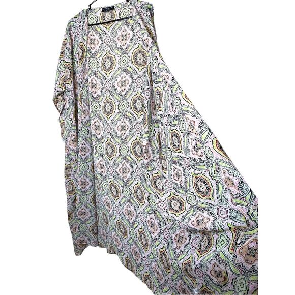 Lane Bryant Maxi Chiffon Overpiece Cardigan Duster One Size - Picture 5 of 10
